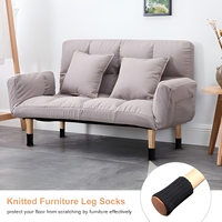 Chaussettes pour meubles, pieds de meubles en feutre tricoté, évitent les rayures et le bruit, adaptées aux pieds de chaise de 1 à 2 pouces
