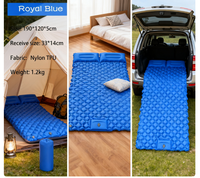 Matelas de Camping Gonflable – avec Pompe à Pied Intégrée, Tapis de Sol Compact et Étanche pour Extérieur