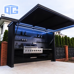 Pod Impermeabile con Cucina da Giardino e Bar Integrati, Casetta da Esterno per Cucina, <span class=keywords><strong>Area</strong></span> Pranzo Patio, Zona Preparazione Grill - Product Image 2