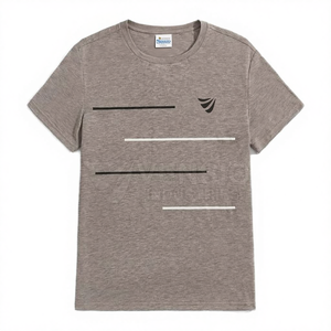 RNSHANGER Summer <b>Men's</b> Casual Jersey <b>T</b>-<b>Shirts</b> Polyester Breathable Short Sleeve Streetwear Plus Size 8XL <b>Striped</b> Pattern - Product Image 4