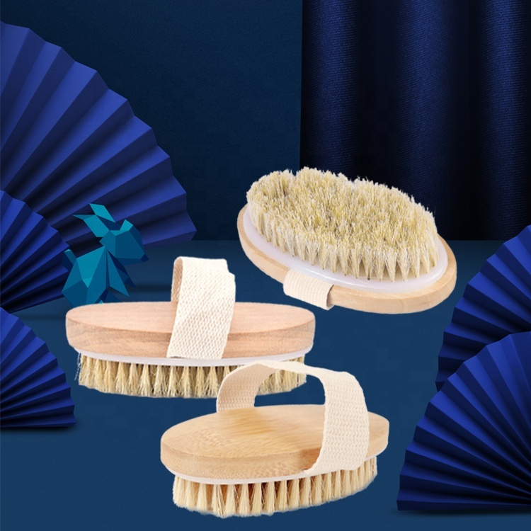 Рекламная деревянная щетка для ванны Loofah, мягкая Жесткая Щетина, портативная щетка для тела, щетка для ванны и душа