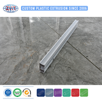 Profilé d'extrusion de rail de rideau à simple voie en PVC rigide pour fenêtre et séparateur de pièce