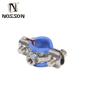Abrazadera de metal de sillín de goma grande con clips de goma <span class=keywords><strong>P</strong></span> de goma para abrazaderas inserto de abrazadera de tubo - Product Image 6