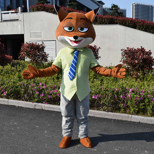 Costume de dessin animé Judy Rabbit, costume de poupée Zootopia, costume de Nick Fox, accessoires de performance, costume de poupée ambulante - Product Image 3
