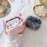 Housse de protection pour écouteurs en peluche de style coréen à imprimé léopard pour AirPods Pro 2 4 2 1 pour AirPods 3 Étui pour téléphone Accessoires