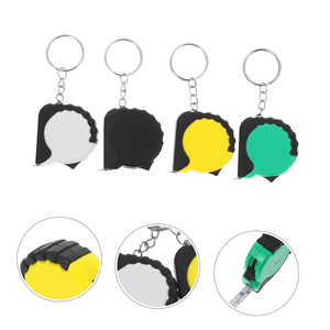 Mètre Ruban Promotionnel Portable Mini en Acier avec Porte-clés 1M, Mètre Ruban Cadeau Enveloppé de Caoutchouc PRT avec Logo Personnalisé - Product Image 4
