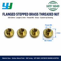 Écrou à bride en laiton à plusieurs niveaux, écrou de positionnement à filetage femelle de précision CNC, fixation non standard, sur mesure, OEM