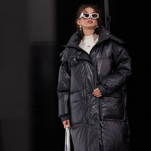 <span class=keywords><strong>Doudoune</strong></span> d'hiver pour femmes de haute qualité-Style personnalisable direct d'usine, Logo personnalisé OEM, coupe longue et ample épaissie - Product Image 6