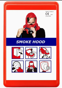 Capuche de filtration d'<span class=keywords><strong>air</strong></span> anti-fumée, protection 30 min, portée 30 m, capuche respiratoire d'évacuation d'urgence en cas d'incendie - Product Image 6
