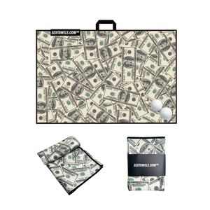 Serviette de golf professionnelle en microfibre <span class=keywords><strong>avec</strong></span> logo personnalisé et fermeture auto-agrippante pour hommes, cadeaux de golf, serviette de golf en microfibre - Product Image 2