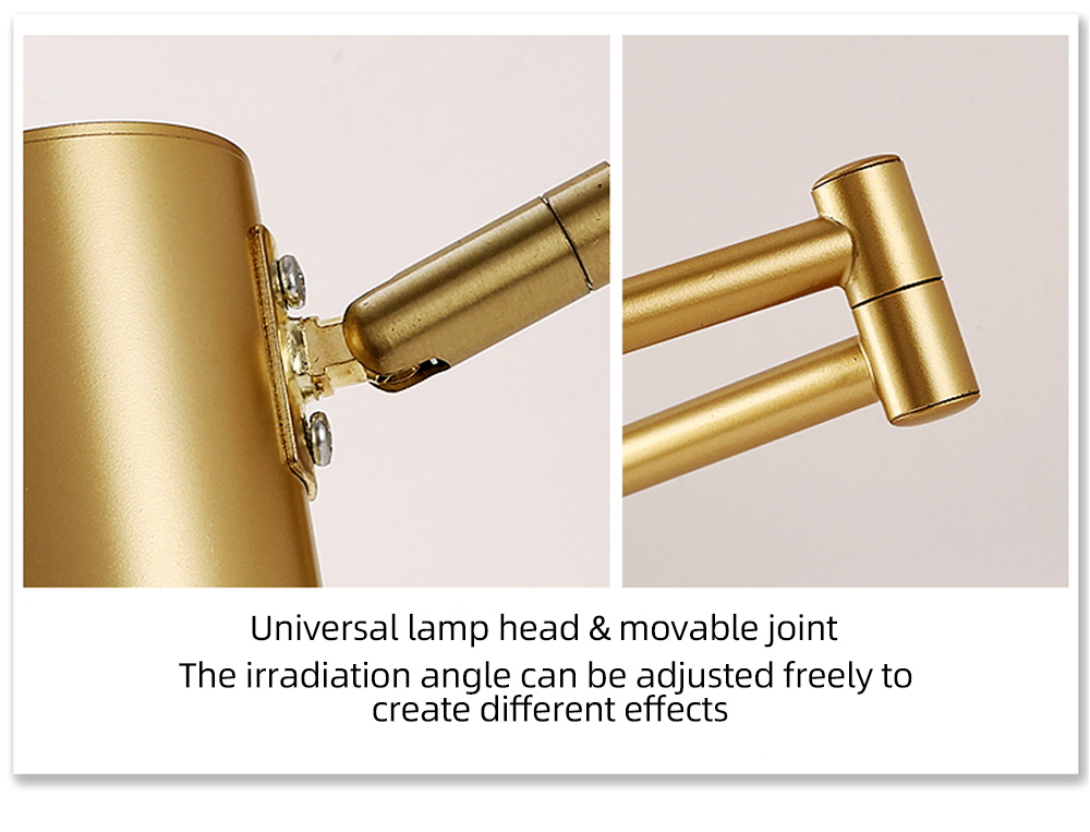 Nordic Residential Indoor Flexible Led Bed Head Reading Light rotatable Led Wall Lamp For Bedroom Living room