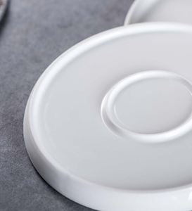 Premium European White Ceramic Round Steak Plate Custom Logo Pizza <b>Cake</b> Serving Dish For Hotel Western Restaurant Wedding Wholes - Product Image 6