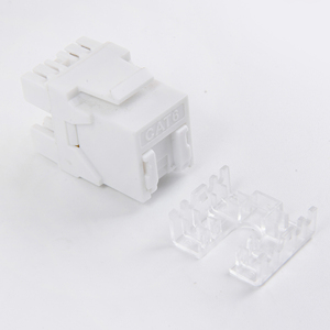 Prezzo di fabbrica UTP Cat 6 RJ45 presa jack keystone 180 gradi con otturatore - Product Image 1