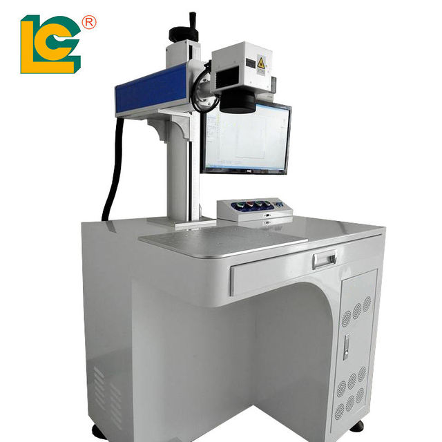 LC Brand Fiber Laser Marking Machine for Metal Steel Aluminum Engraving Laser Marker Metal Name Plate Rotary Ring Engraver