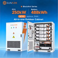 Système de stockage d'énergie solaire au lithium BESS extérieur 250 kW 488 kWh pour applications industrielles et commerciales, en stock UE, durée de vie 8000+ cycles