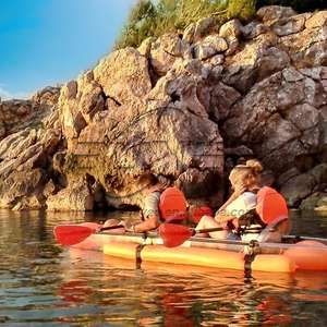 2024 Venta caliente plástico <span class=keywords><strong>ver</strong></span> Fondo barco a la deriva 2 personas asiento transparente Kayak transparente canoa con fondo de cristal para la venta - Product Image 5