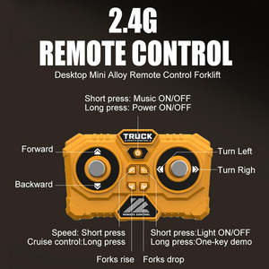 AiJH Mini Excavadora RC 1:64 con Remolque, Camión Volquete Metálico, Montacargas Eléctrico a Control Remoto, Juguetes de Camiones RC - Product Image 3