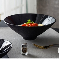 Personnalisé imprimé en gros en céramique porcelaine 7 pouces poterie bol de service restaurant japonais ramen bol de nouilles