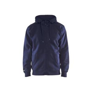 BLAKLADER - 336610488800XS Sudadera con capucha full zip Azul marino-EAN 7330509389096 WORK HOODIES - Product Image 1