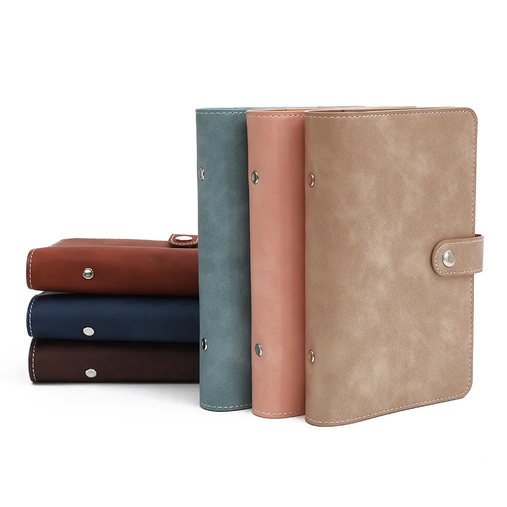 A6 custodia in pelle PU per Notebook con copertina per raccoglitore con 12 borse tascabili trasparenti a fogli mobili impermeabili per contanti e altri accessori