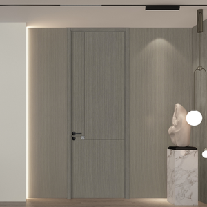 Puertas de Madera Maciza con Marco Reforzado, Puertas de Entrada para Seguridad de Villas, Venta al por Mayor - Product Image 3