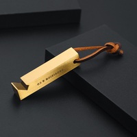 Vente directe d'usine ouvre-bouteille personnalisé porte-clés gravure Logo porte-clés ouvre-bière en laiton porte-clés