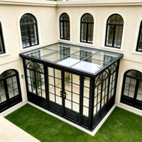 Puertas y Ventanas Plegables de Aluminio de Alta Calidad para Exteriores, Estilo Francés, con Protección Solar |   Aislamiento Térmico, Tamaño/Color Personalizado