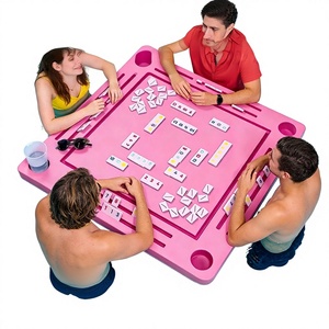 Floating Waterproof EVA Mahjong <strong>Table</strong> Outdoor Use <strong>with</strong> Card Games and Integrated Pool Factory Direct Sales - Product Image 1