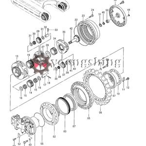 Высококачественные запасные части для экскаватора Yoongshing, 3053785 ходовой двигатель, Солнечная Шестерня для <span class=keywords><strong>Hitachi</strong></span> EX300-5 ZX450, ZX450-3 ZX470-5G ZX470-3 - Product Image 2