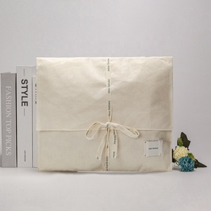 Enveloppe en coton Emballage cadeau Sac à poussière en tissu Bijoux de luxe naturels Enveloppe cosmétique Sac à poussière Sac à poussière en coton recyclé biologique - Product Image 3