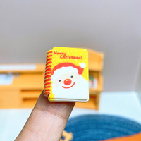 Miniature Simulation mignon Mini maison de poupée cahier série de noël journal intime enfants maison jouets décoration breloques bricolage accessoires