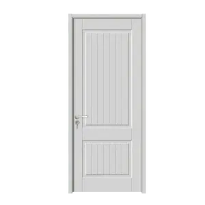 2 Paneele internes WPC-Profilblatt für Badezimmer faltbar Werkspreis wasserdicht einfache Schlafzimmer-Tür Designs modernes Massivholz