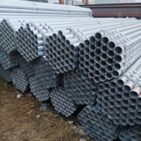 Tube rond galvanisé à chaud ASTM A53 BS1387, tube en acier soudé pour la plomberie, le drainage, l'aération, inspection par une tierce partie