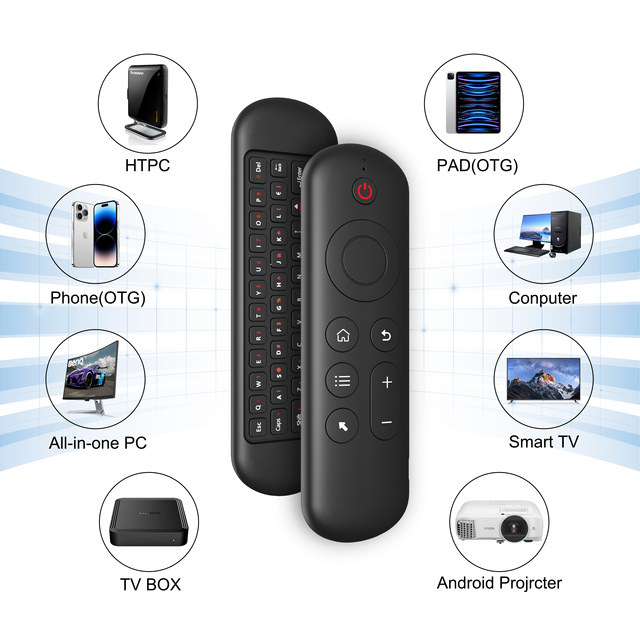 New Model M5 2.4G BT Universal Remote Control with air Mouse Learning Buttons for Tv/tv Box, Smart Projector