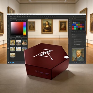 Mini PC Hôte Rouge Vin 32 Go RAM 1 To SSD Affichage 4K Caisse Enregistreuse pour <span class=keywords><strong>Magasin</strong></span> de Cosmétiques & Présentation des Couleurs de Maquillage - Product Image 3