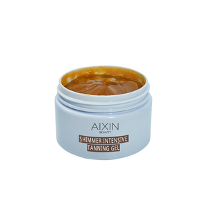 AiXin etiqueta privada 120ML zanahoria oro brillo crema de bronceado tono de piel profunda bronceado autobronceador loción de bronceado Gel de bronceado - Product Image 1