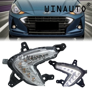 WINAUTO Nuevas Luces LED de Circulación Diurna de 12V para Parachoques Delantero, Plug and Play, para Hyundai <span class=keywords><strong>Grand</strong></span> <span class=keywords><strong>I10</strong></span> Sedán 2018-<span class=keywords><strong>2023</strong></span>, Estilo OEM - Product Image 6