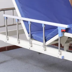 Ziekenhuishandleiding <span class=keywords><strong>Semi</strong></span> Fowler Bed Twee Functie Ziekenhuisbed Verstelbaar Patiëntenzorgbed Met Matras - Product Image 5