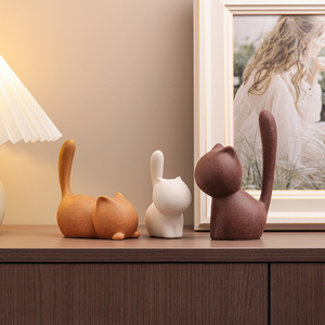 Décoration de chaton pour salon, ornement de bureau, décoration créative pour la maison, décoration douce - Product Image 1