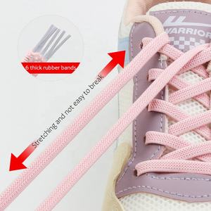 최저가 넥타이 없이 마그네틱 신발 끈 금속 잠금 탄성 신발 끈 플랫 운동화 실행 테니스 게으른 신발 끈 - Product Image 5