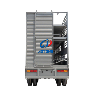 Semi-<span class=keywords><strong>remorque</strong></span> d'exportation personnalisée pour bétail, 3 essieux, avec clôture, pour le transport de bovins et de moutons, <span class=keywords><strong>vente</strong></span> directe usine - Product Image 3