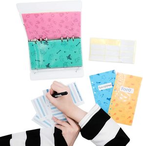Enveloppes en plastique réutilisables pour système de budget, planification budgétaire avec 12 feuilles de budget - Product Image 5