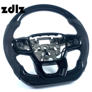 Accessoires intérieurs pour <span class=keywords><strong>Ford</strong></span> Ranger Everest Raptor <span class=keywords><strong>2023</strong></span> 2024 2025, volant en bois et fibre de carbone - Product Image 2