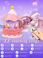 LED Carrousel Galaxy Light Projector Télécommande BT Speaker Licorne Lampe musicale 21 Films Projecteur d'étoiles Veilleuse pour enfants