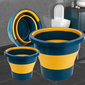 Collapsible Folding <b>Bucket</b> 5L 10L 17L Portable Durable Multi Purpose Car Wash Outdoor Fishing Household Storage <b>Bucket</b> - Product Image 2