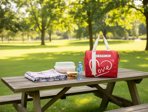 Borsa Termica Stampata 420 in Tessuto Non Tessuto con Chiusura a Cerniera per il Pranzo - Product Image 2
