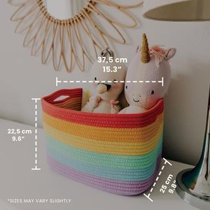 Nouveau sac en corde de coton à la mode-Panier de rangement multifonctionnel pour maman et organisateur de couches, sac fourre-tout parfait pour les essentiels pour bébé - Product Image 2