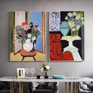 <span class=keywords><strong>Obras</strong></span> famosas de Henri <span class=keywords><strong>Matisse</strong></span> en carteles de lienzo Vintage pinturas de paisaje de colores abstractos para sala de estar decoración del hogar murales - Product Image 1