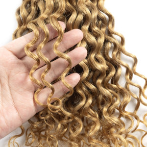 Vente en gros cheveux bruts ondulés tressés en vrac sans trame coiffures #27 tresses bohèmes - Product Image 3