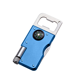 Mini đa chức năng mở chai LED ánh sáng Keychain với la bàn và dao nhỏ - Product Image 4